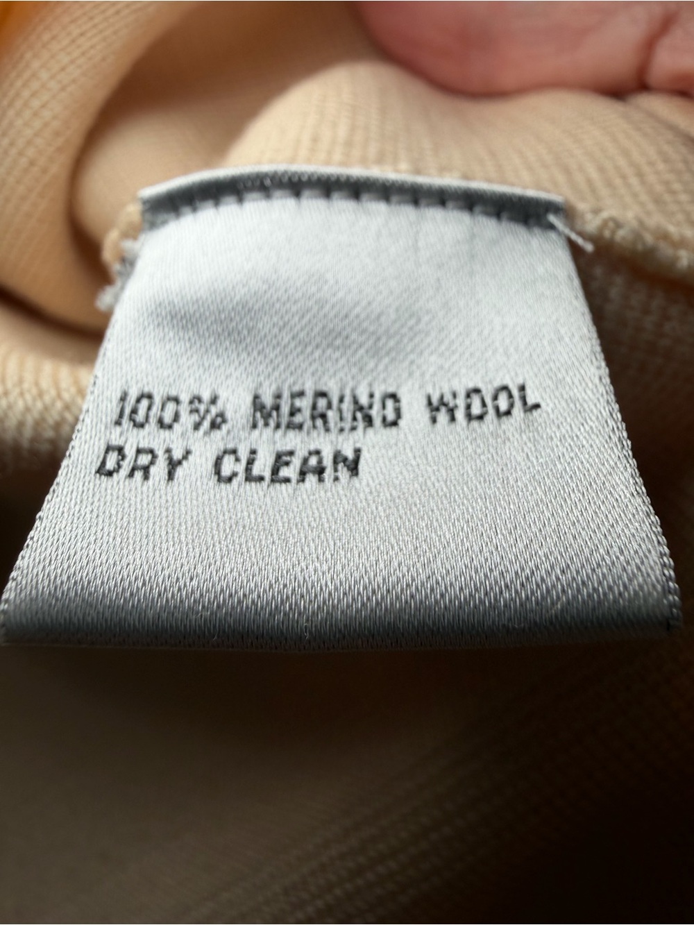 Talbots Collection 100% Merino Wool Cream Open Front Cardigan S - Picture 4 of 8